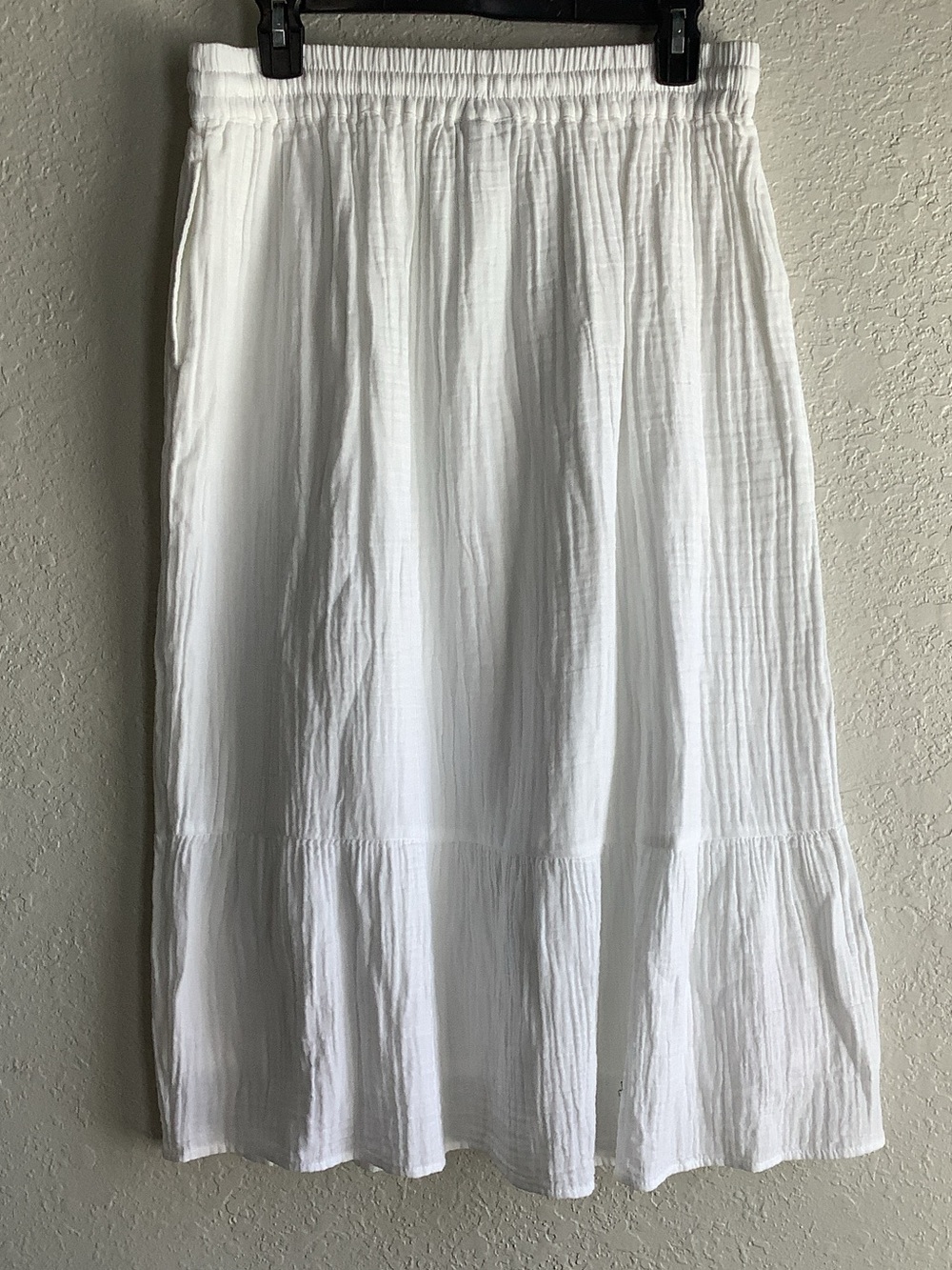 Style & Co. White Tiered Midi Skirt with Ruffle Hem - Picture 5 of 9